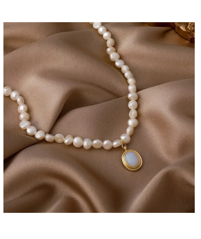 Foto 3 pulgar | Collar De Perlas Naturales Cultivadas Para Mujer Elegante Gargantilla Dama Regalo Aniversario Cumpleaños Con D