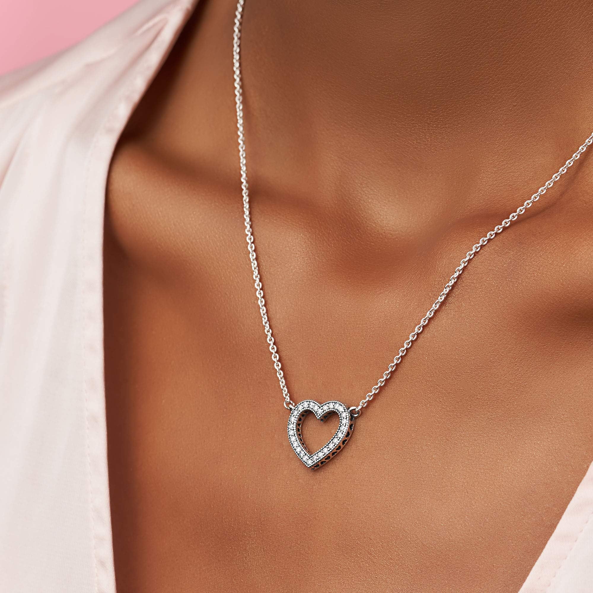 Foto 6 pulgar | Collar Pandora Moments Sparkling Handwritten Love Silver - Venta Internacional