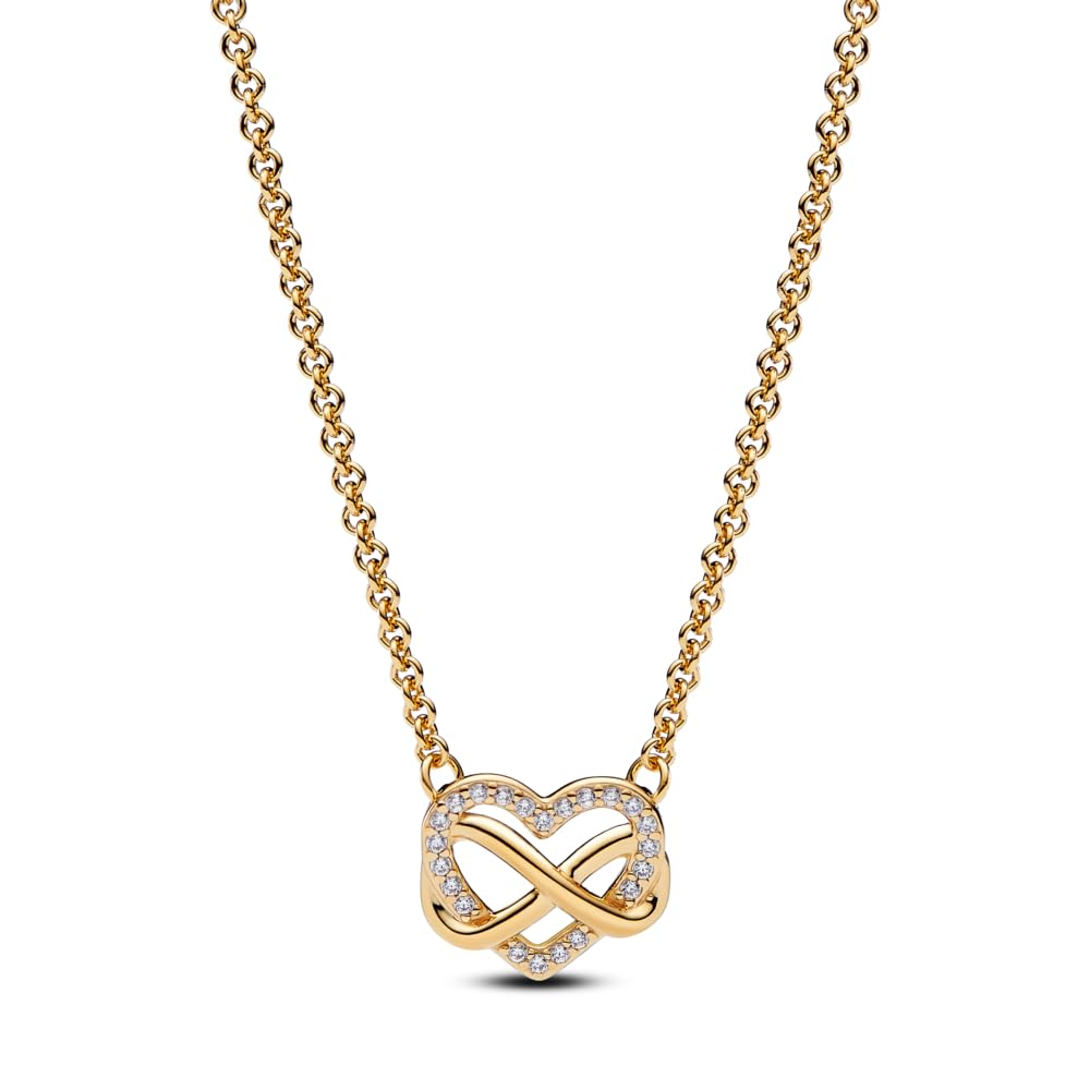 Foto 2 pulgar | Collar Pandora Sparkling Infinity Heart - Venta Internacional