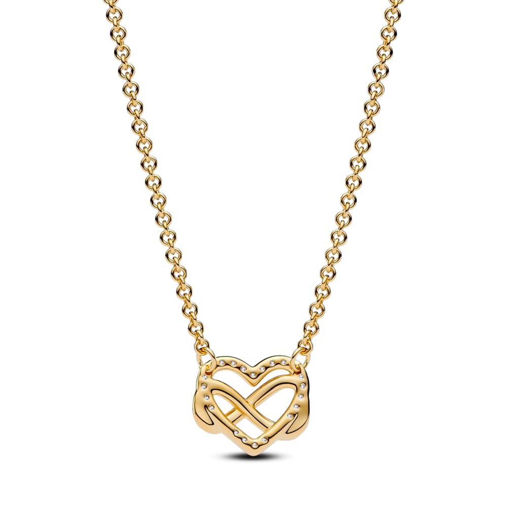 Foto 3 pulgar | Collar Pandora Sparkling Infinity Heart - Venta Internacional
