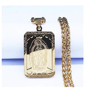 Foto 2 | Medalla Collar Nuestra Señora De Guadalupe Colgante Religioso Virgen María