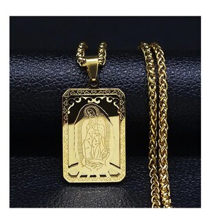 Foto 3 | Medalla Collar Nuestra Señora De Guadalupe Colgante Religioso Virgen María