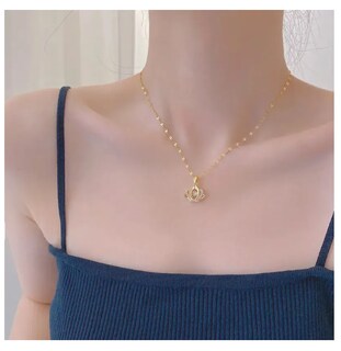 Foto 3 | Collar De Corona Mujer Reina Con Baño De Oro 18k Y Zirconia Elegante