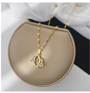 Foto 5 | Collar De Corona Mujer Reina Con Baño De Oro 18k Y Zirconia Elegante