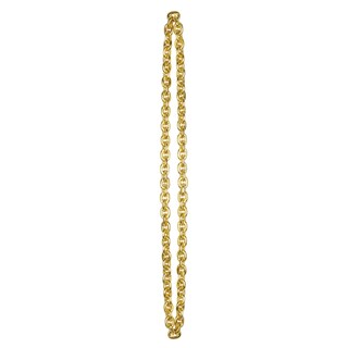 Foto 1 | Collar De Cadena Con Cuentas Doradas Para Fiestas De Hip Hop - Venta Internacional.