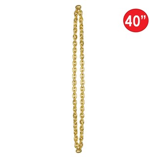 Foto 3 | Collar De Cadena Con Cuentas Doradas Para Fiestas De Hip Hop - Venta Internacional.