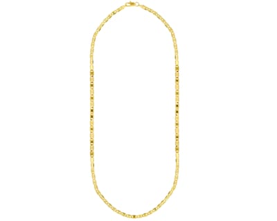 Foto 2 | Cadena Valentina Espejo 3mm X 60cm Chapa De Oro 18k Ch137
