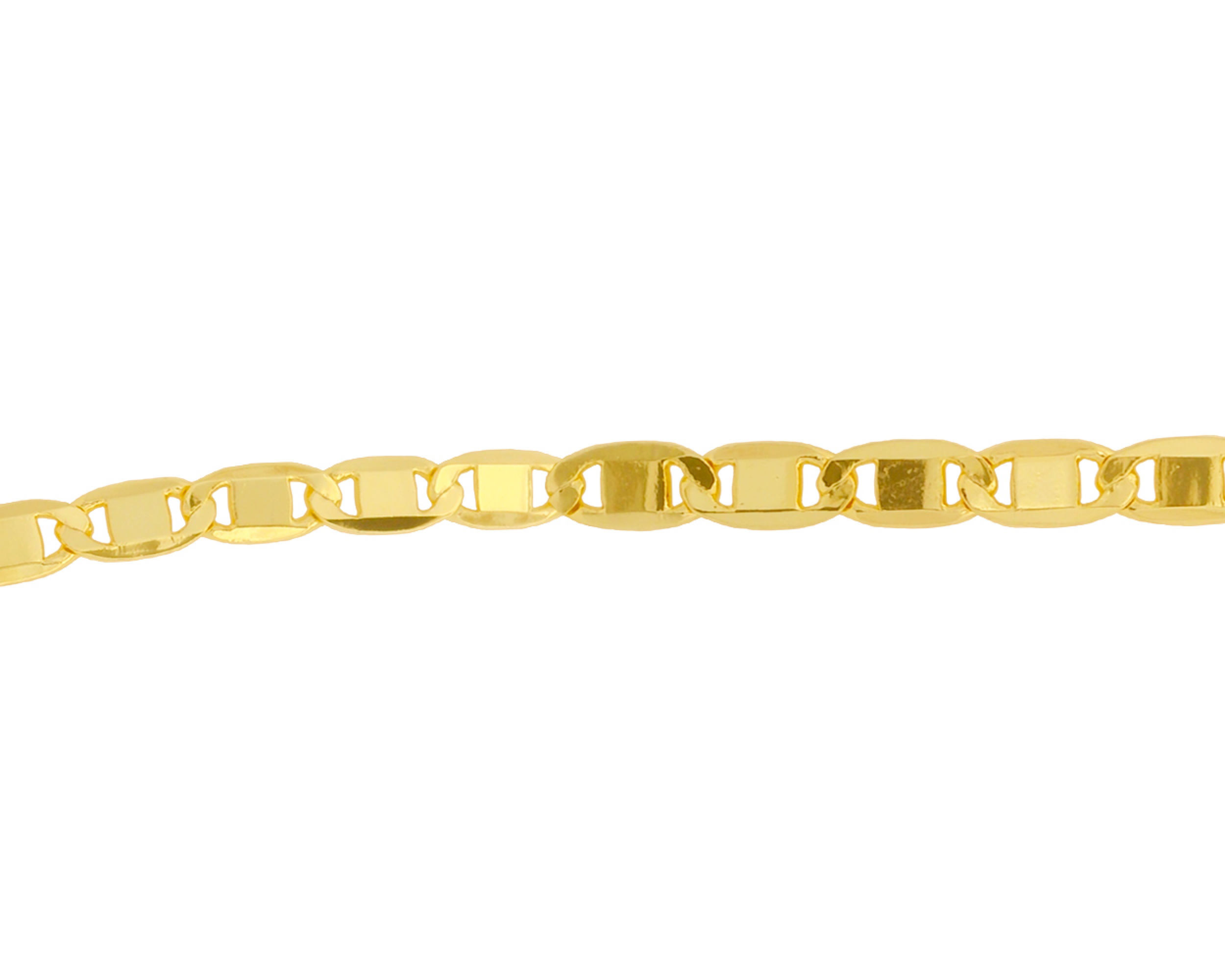 Foto 5 pulgar | Cadena Valentina Espejo 3mm X 60cm Chapa De Oro 18k Ch137