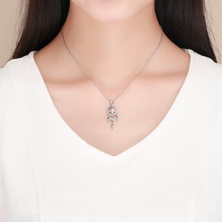Foto 2 | Collar Chulada Atrapasueños De Plata .925 Con Chapa De Platino Se Pude Mojar