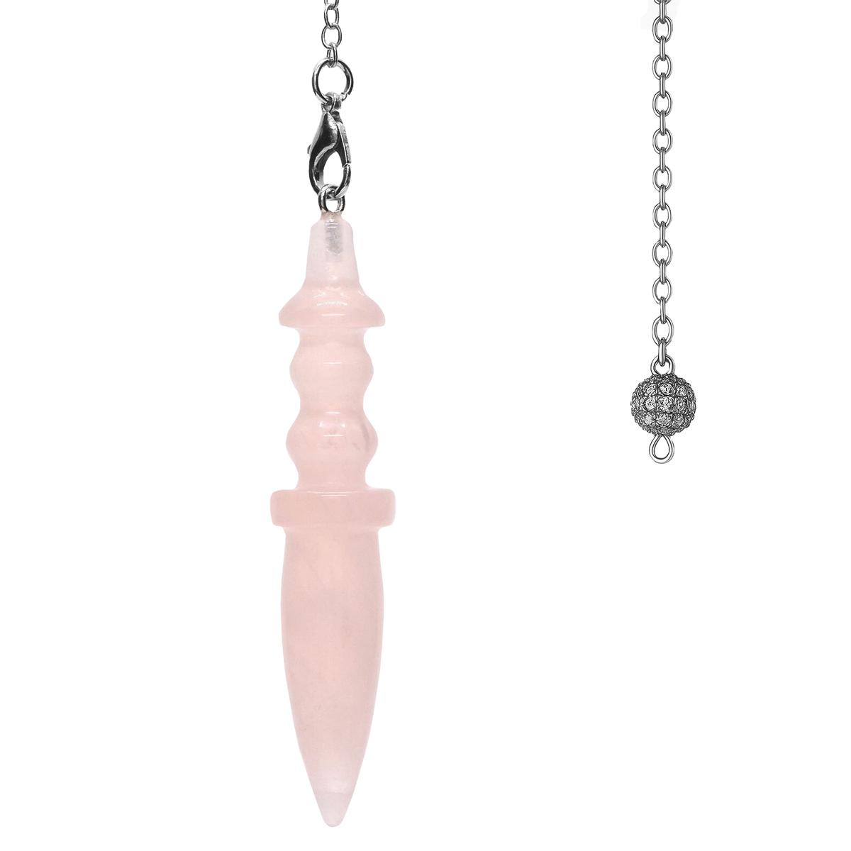 Foto 4 pulgar | Péndulo Cuarzo Rosa Chakra Ventdepot Mxahx-003 3 Piezas Rosa