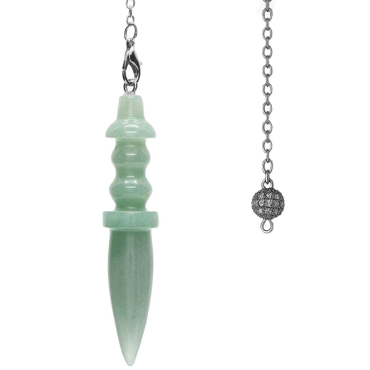 Foto 4 pulgar | Péndulo Verde Para Chakras Ventdepot Mxabe-003 3 Piezas Verde