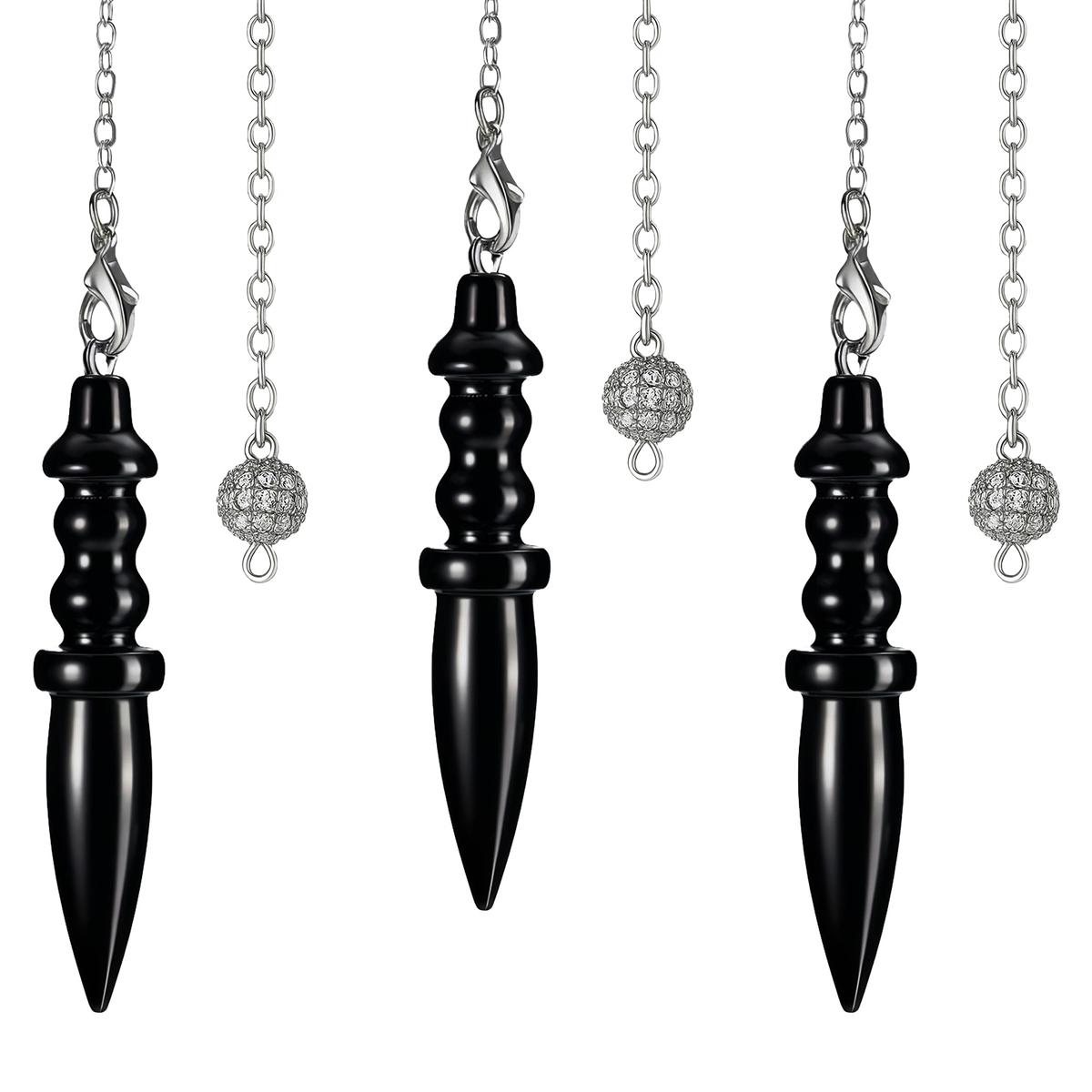 Foto 3 pulgar | Obsidiana Piedra Protección Ventdepot Mxahw-003 3 Piezas Negro