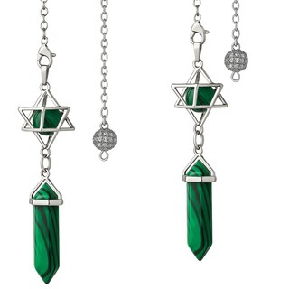 Foto 1 | Cuarzo Verde Péndulo Reiki Ventdepot Mxhhi-002 2 Piezas Verde Con Negro
