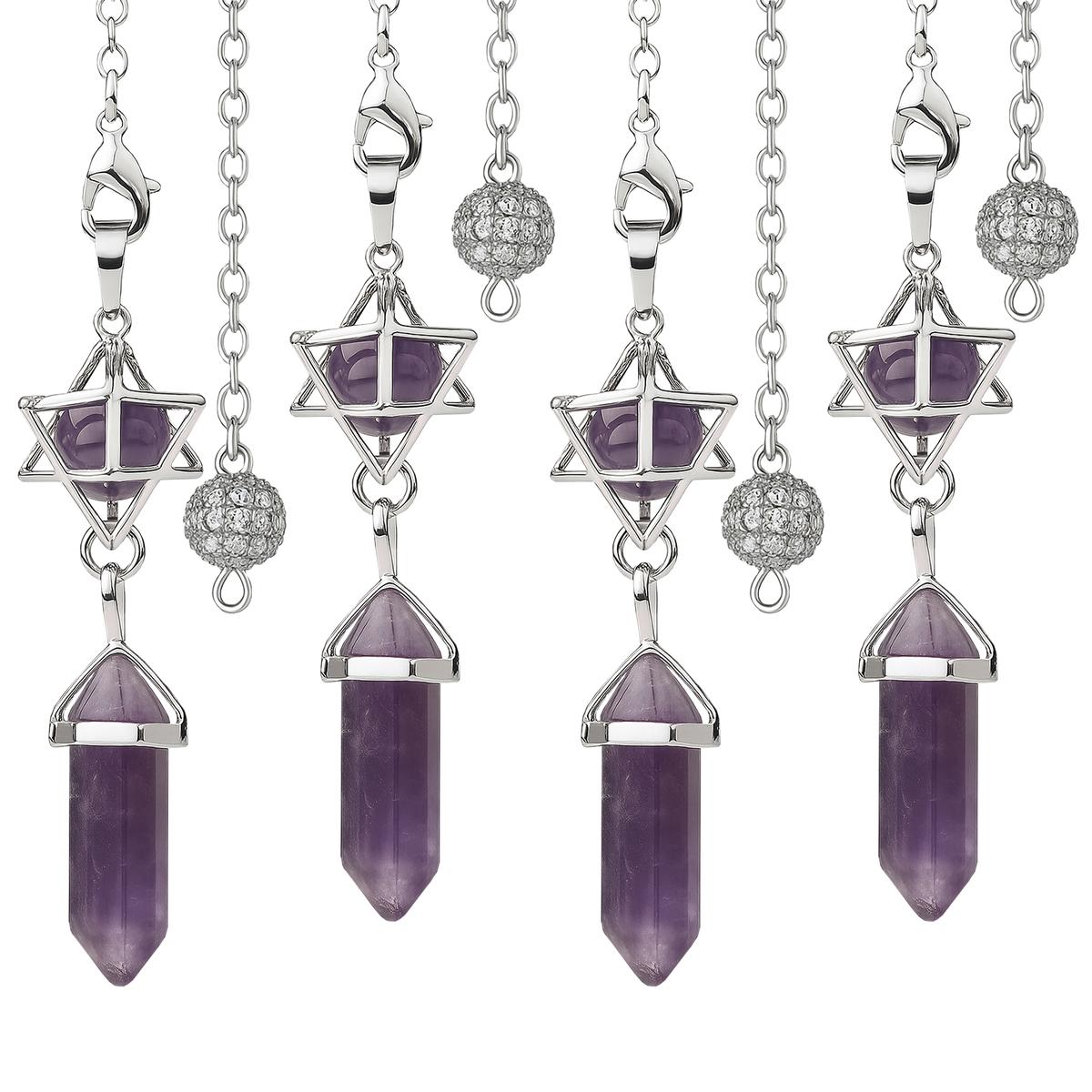 Foto 1 | Amatista Para Radiestesia Ventdepot Mxhul-004 4 Piezas Morado