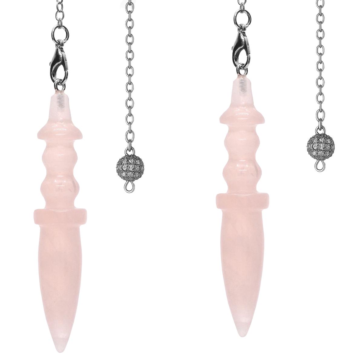 Foto 1 | Péndulo Cuarzo Rosa Chakra Ventdepot Mxahx-002 2 Piezas Rosa