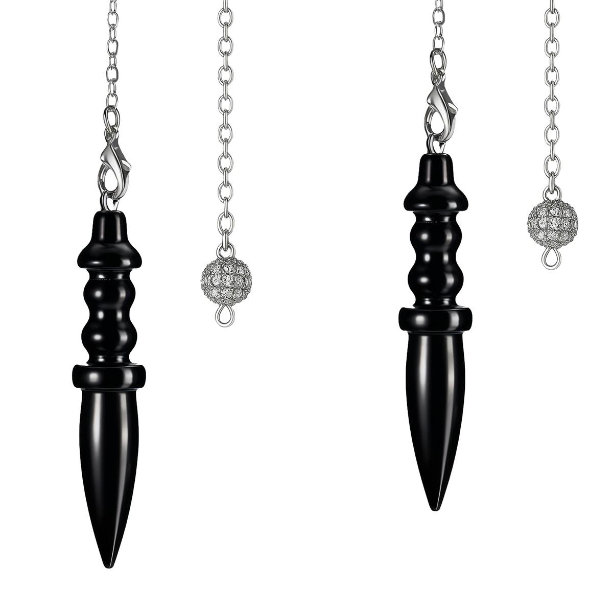 Foto 2 pulgar | Péndulo De Obsidiana Ventdepot Mxahw-002 2 Piezas Negro
