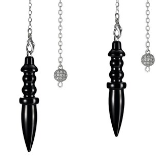 Foto 2 | Péndulo De Obsidiana Ventdepot Mxahw-002 2 Piezas Negro