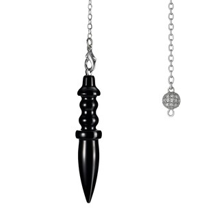 Foto 3 | Péndulo De Obsidiana Ventdepot Mxahw-002 2 Piezas Negro
