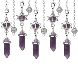Foto 1 | Péndulo Mágico De Amatista Ventdepot Mxhul-005 5 Piezas Morado