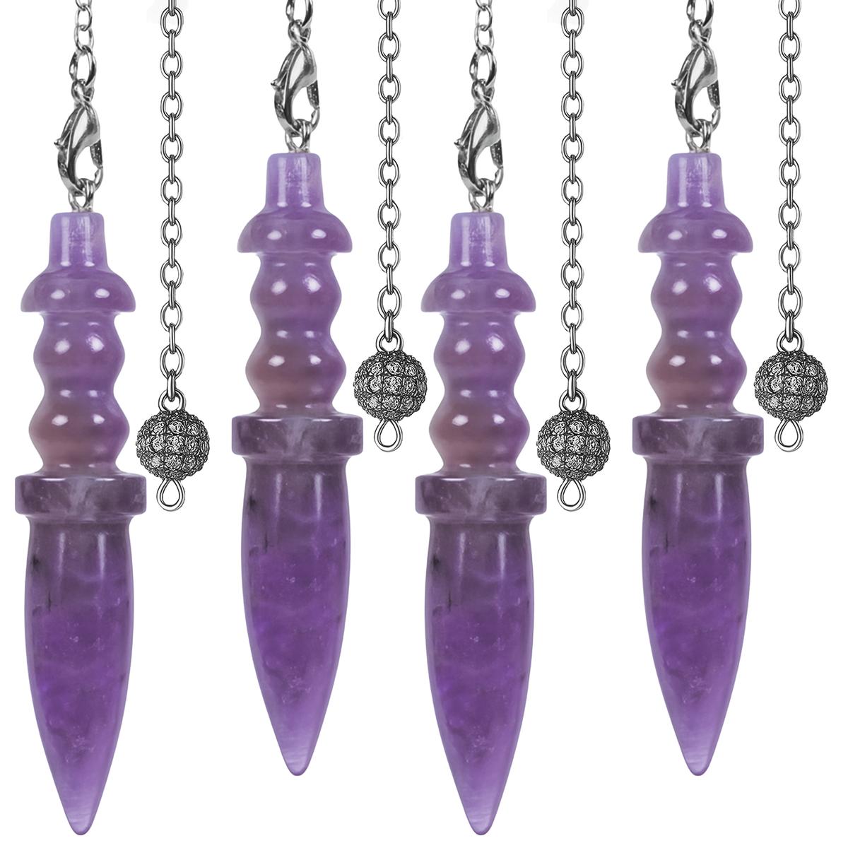 Foto 2 pulgar | Péndulo Amatista Violeta Ventdepot Mxabj-004 4 Piezas Morado
