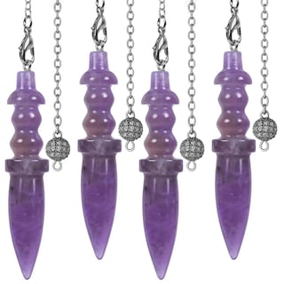 Foto 2 | Péndulo Amatista Violeta Ventdepot Mxabj-004 4 Piezas Morado