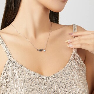 Foto 3 | Collar Chulada Gato Bola De Estambre De Plata .925 Con Chapa De Platino Que Lo Protege De Químicos Y Agua
