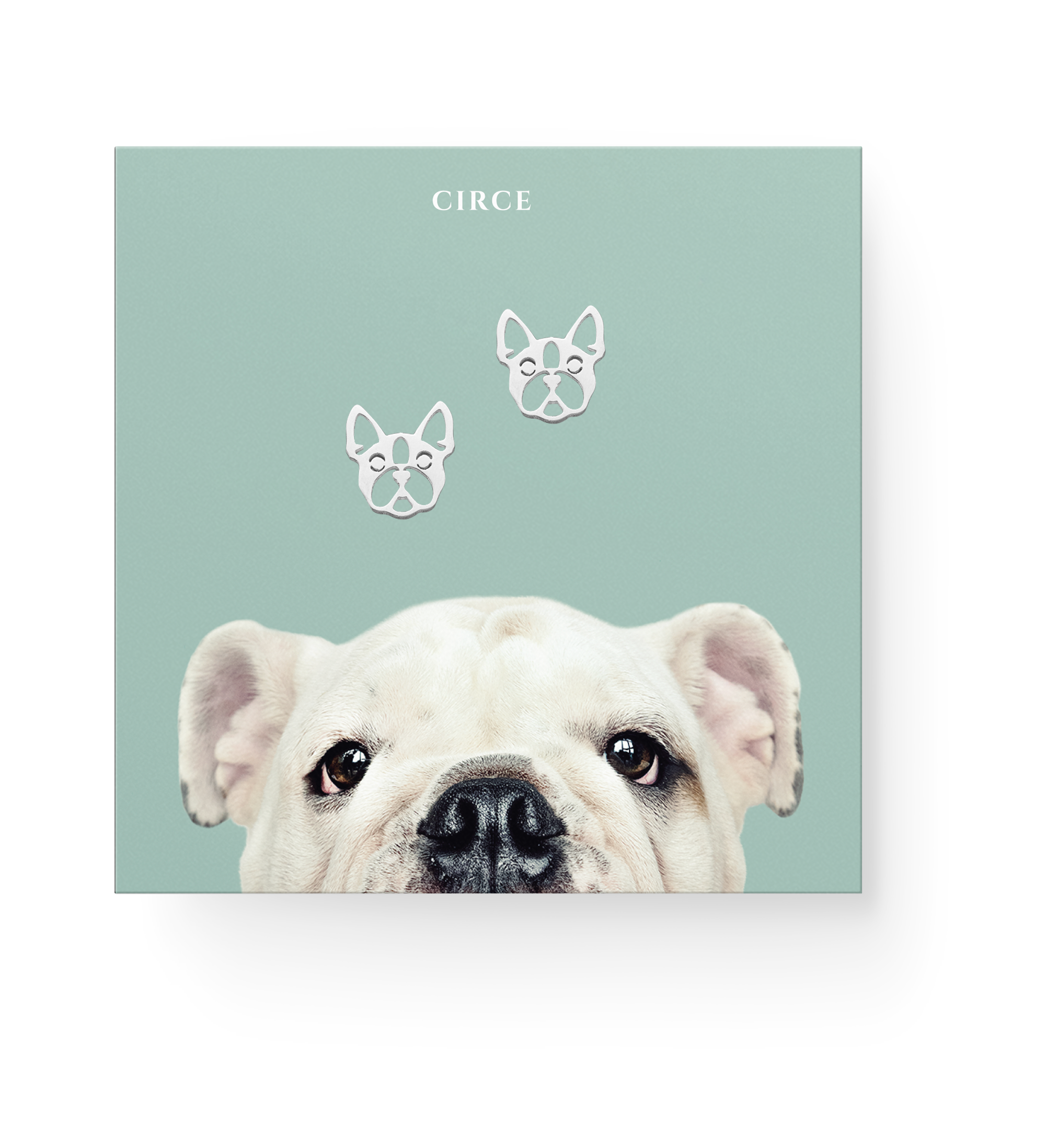 Foto 1 | Pendientes Shein E174 Gold Frenchie Para Venta Al Por Mayor - Venta Internacional.