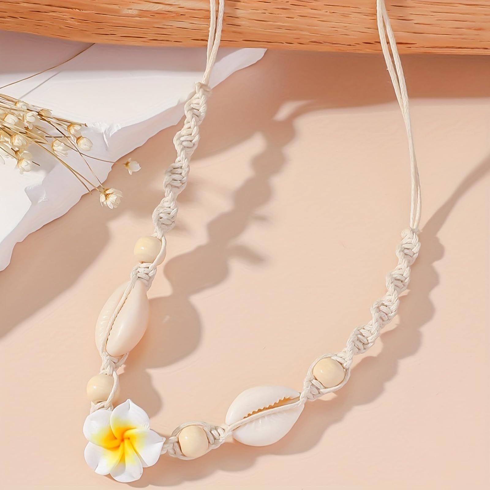 Foto 5 pulgar | Collar Huasai Shell Para Mujer Con Forma De Estrella De Mar En Capas  Concha Blanca - Venta Internacional.