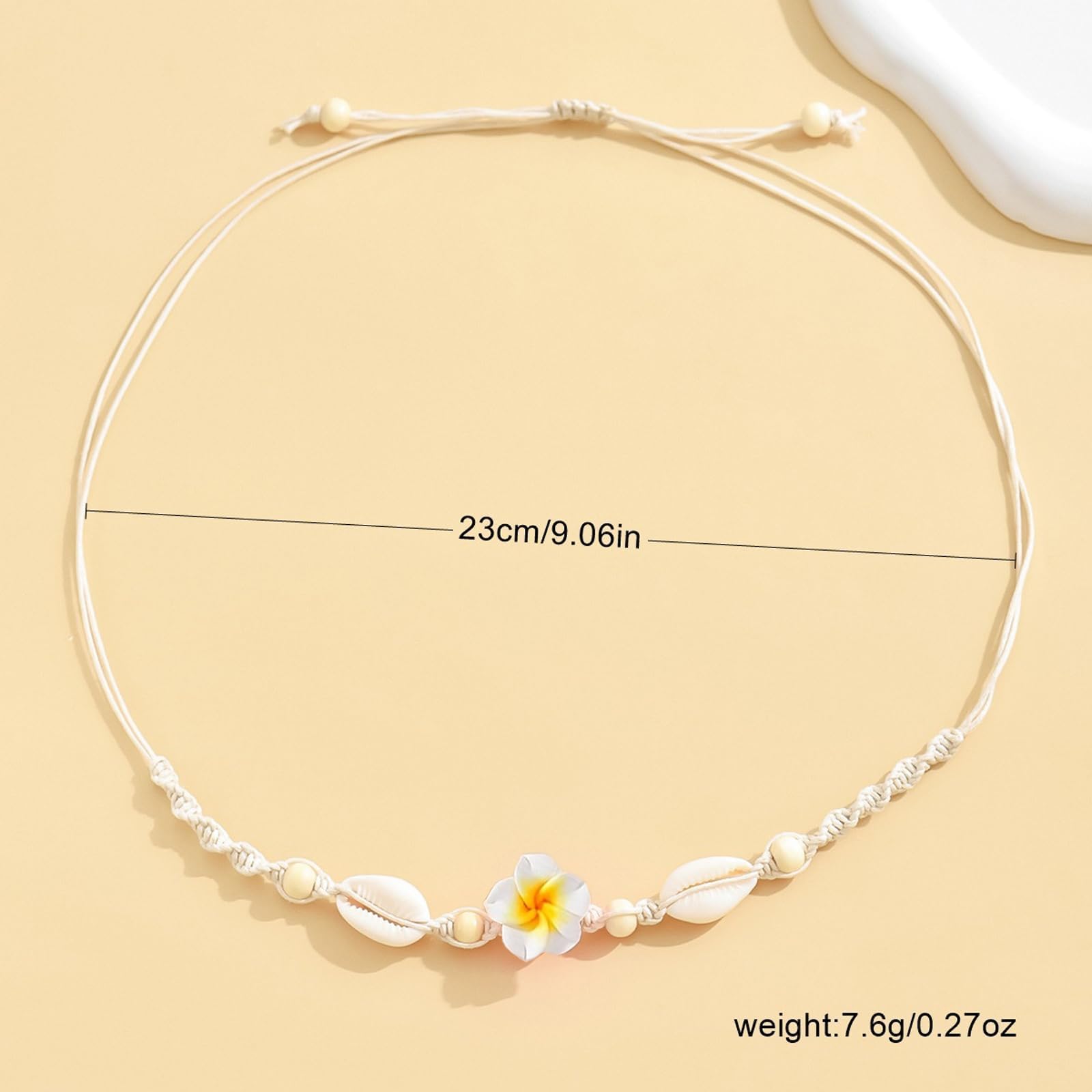 Foto 7 pulgar | Collar Huasai Shell Para Mujer Con Forma De Estrella De Mar En Capas  Concha Blanca - Venta Internacional.