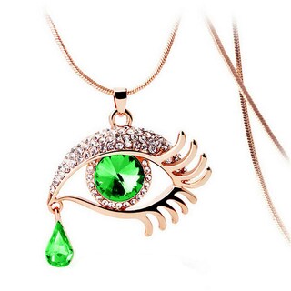 Foto 1 | Collar Huoguo Fashion Con Colgante En Forma De Lágrima De Cristal Con Forma De Ojo Mágico - Venta Internacional.