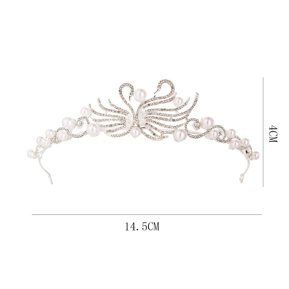 Foto 4 pulgar | Joyas Con Diamantes De Imitación Con Forma De Tiara Con Forma De Corona  Cisne Y Reina - Venta Internacional.