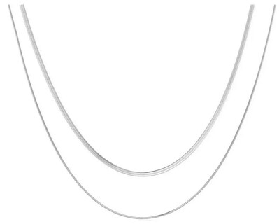 Foto 1 | Collar De Elegancia Multicapa Xtellar En Plata Para Mujer