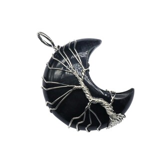 Foto 1 | Colgante Huoguo Con Luna De Aventurina Verde Amatista - Venta Internacional.