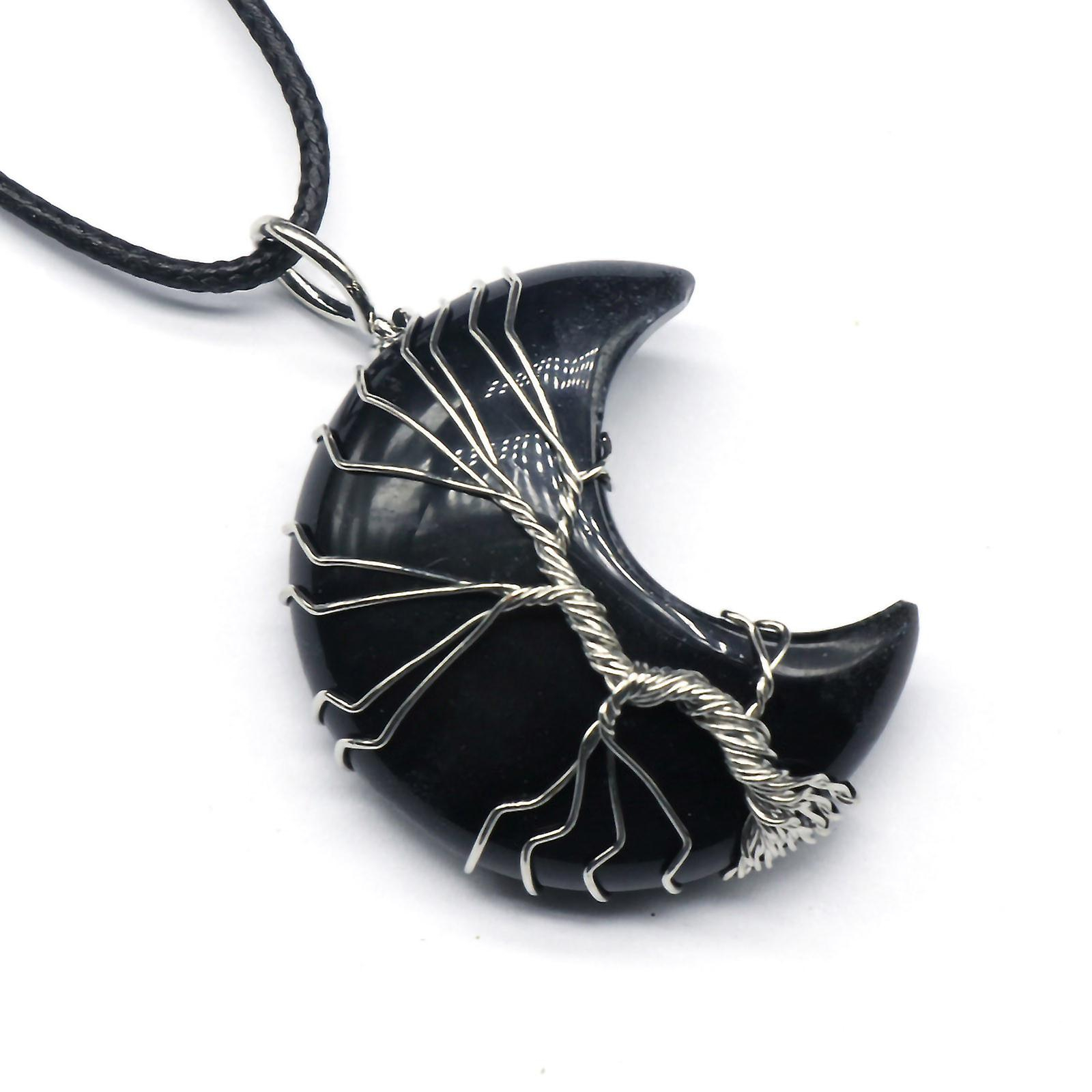 Foto 3 pulgar | Colgante Huoguo Con Luna De Aventurina Verde Amatista - Venta Internacional.