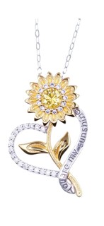 Foto 1 | Collar De Plata 925 Xtellar Con Dije De Girasol - Elegante Joyería Para Mujer