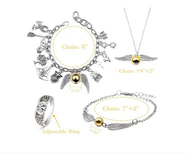 Foto 2 | Juego De De Joyas De Harry Potter Collar+pulsera