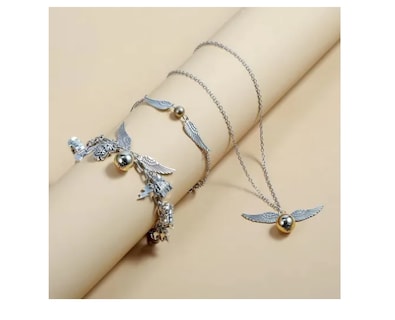 Foto 4 | Juego De De Joyas De Harry Potter Collar+pulsera