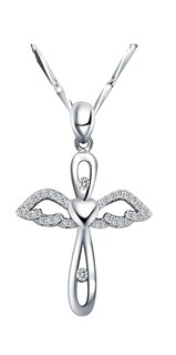 Foto 1 | Collar De Plata Ley 925 Xtellar Con Dije De Ángel Para Mujer