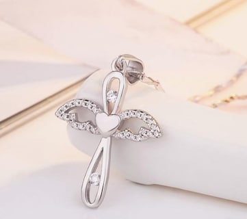 Foto 3 | Collar De Plata Ley 925 Xtellar Con Dije De Ángel Para Mujer