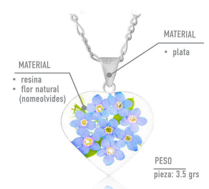 Foto 4 pulgar | Collar de Plata con Dije de Corazón Xtellar