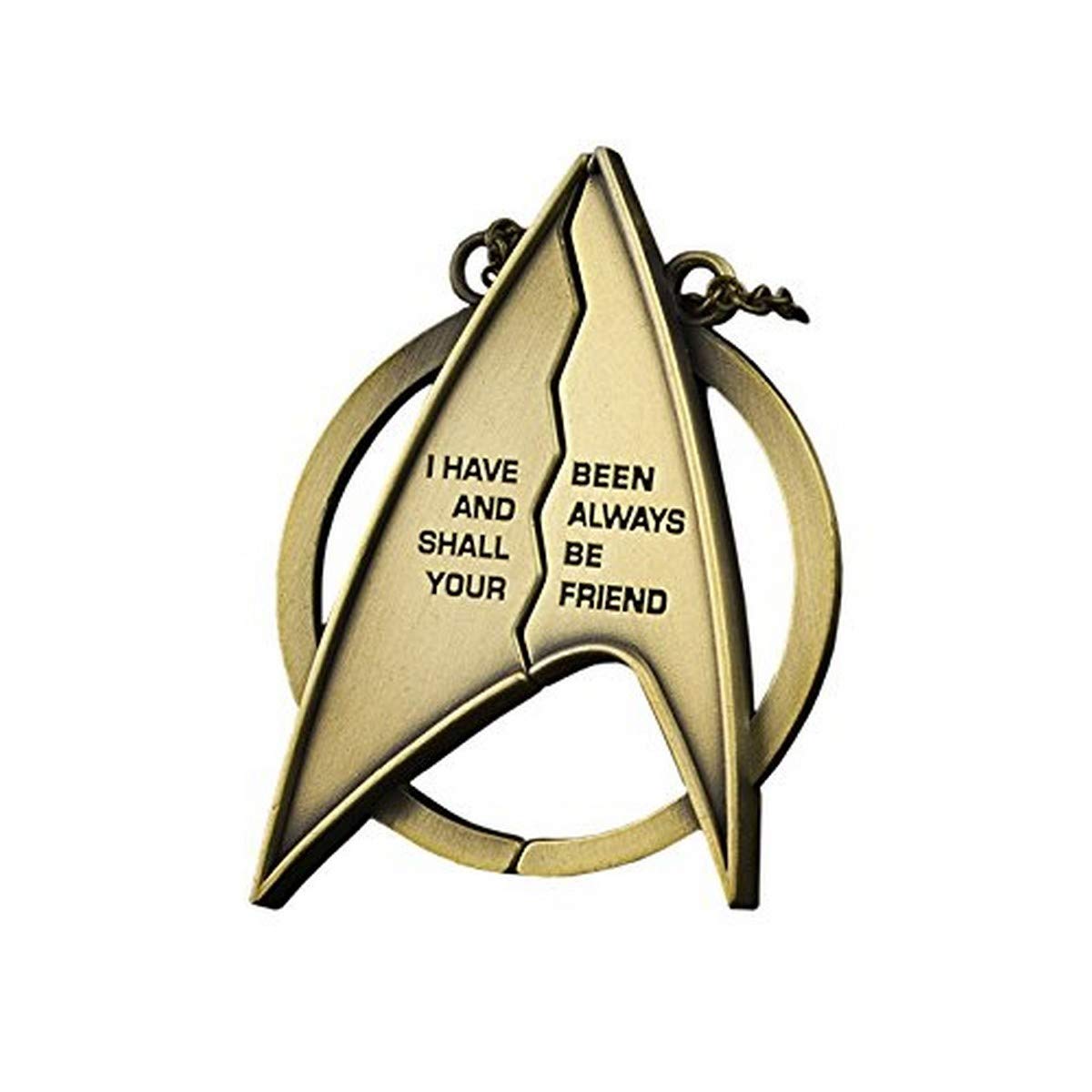 Foto 2 pulgar | Collar Qmx Star Trek Friendship Con Colgante Delta - Venta Internacional.