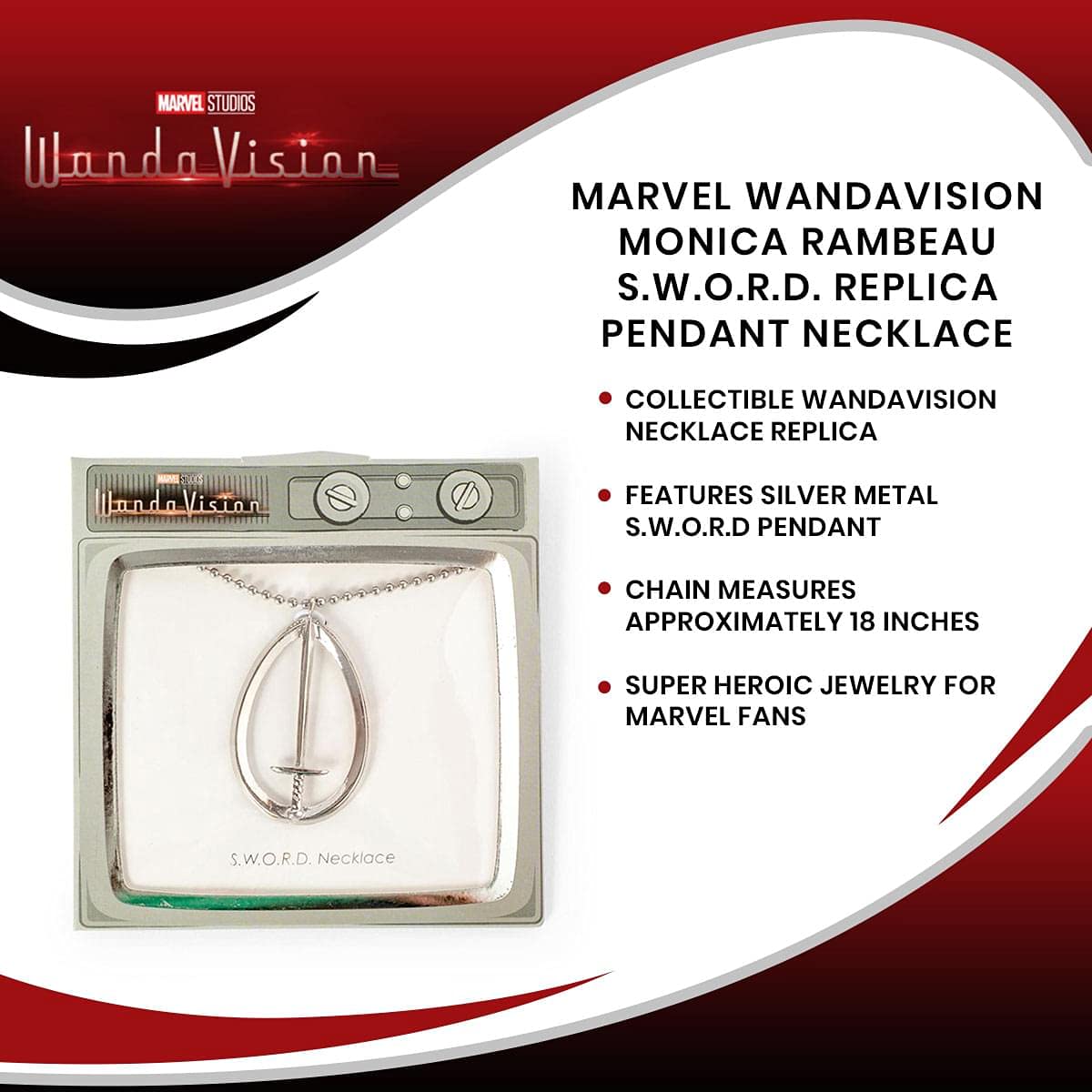Foto 7 | Collar Marvel Studios Wandavision Monica Rambeau S.w.o.r.d. - Venta Internacional.