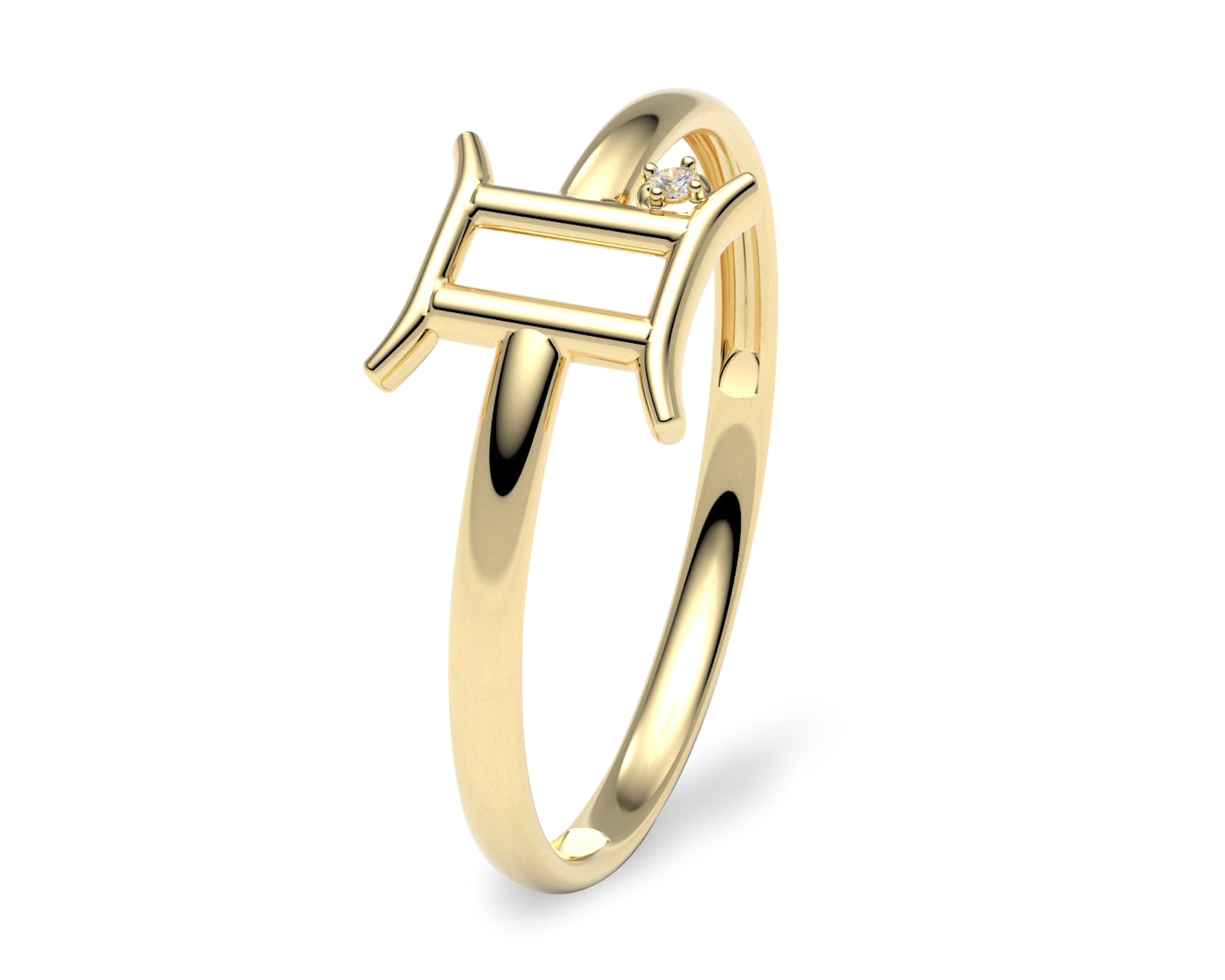 Anillo del Zodiaco Géminis Amelie Joyas Oro 10k Nro. 7-7.5 $2,545