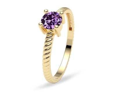 Foto 1 | Anillo Anne Amelie Joyas Oro 10k Nro. 7-7.5