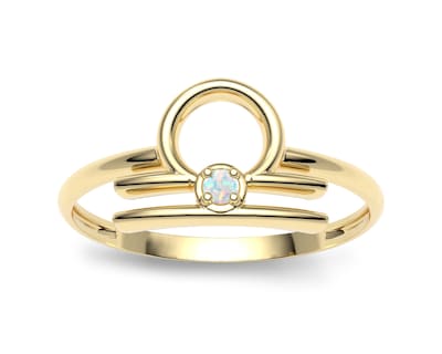 Foto 2 | Anillo de Oro 10K Amelie Joyas Libra Nro. 8-8.5