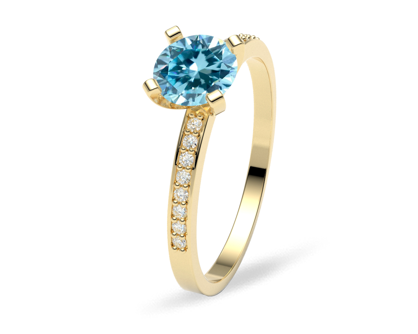 Anillo Catalina Amelie Joyas Oro 10k Nro. 7-7.5