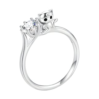 Foto 1 | Anillo Wedding Miow Talla 8 De Plata P925