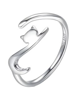 Foto 1 | Anillo Miow Modern Cat Plata .925