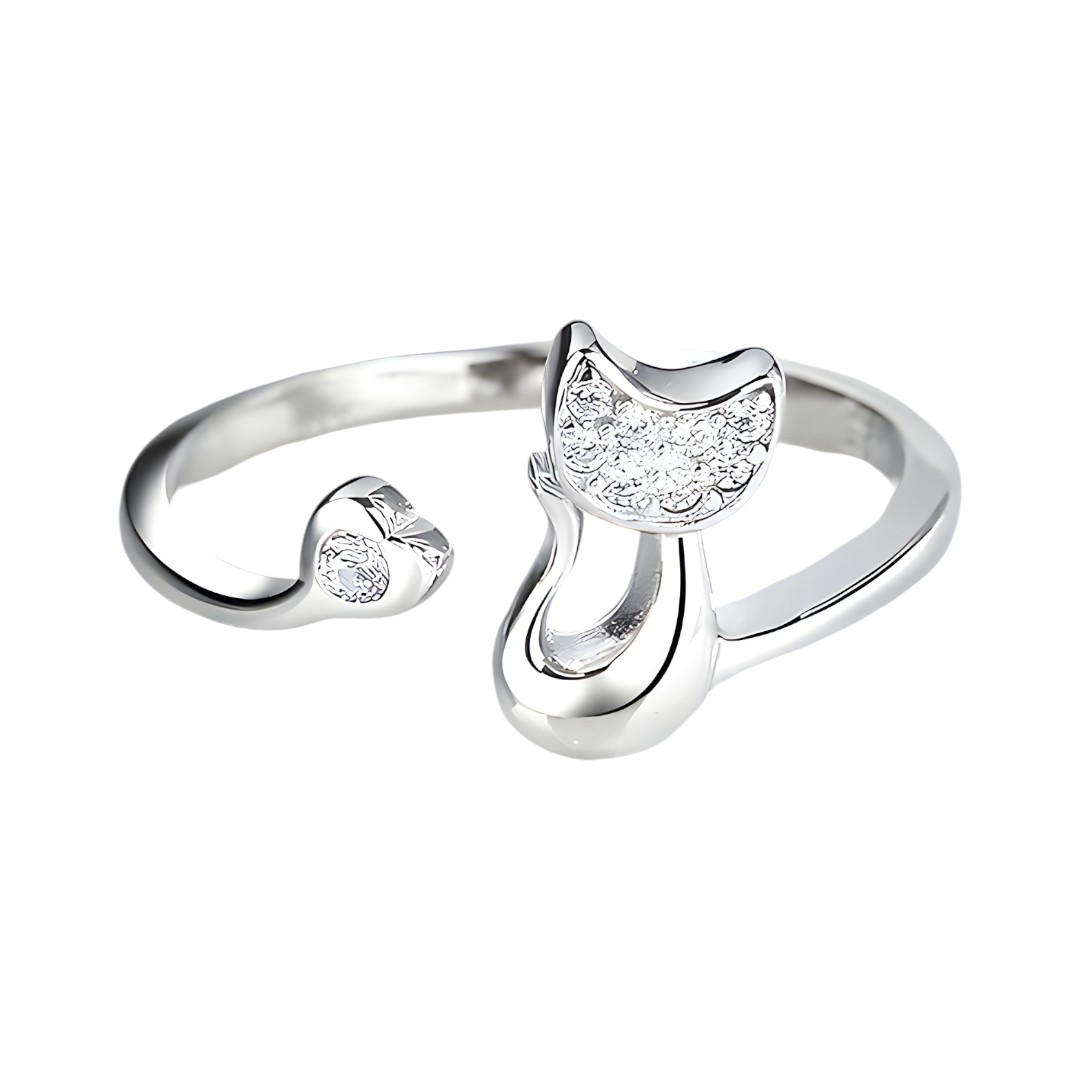 Foto 2 | Anillo Miow Shiny Cat Plata .925