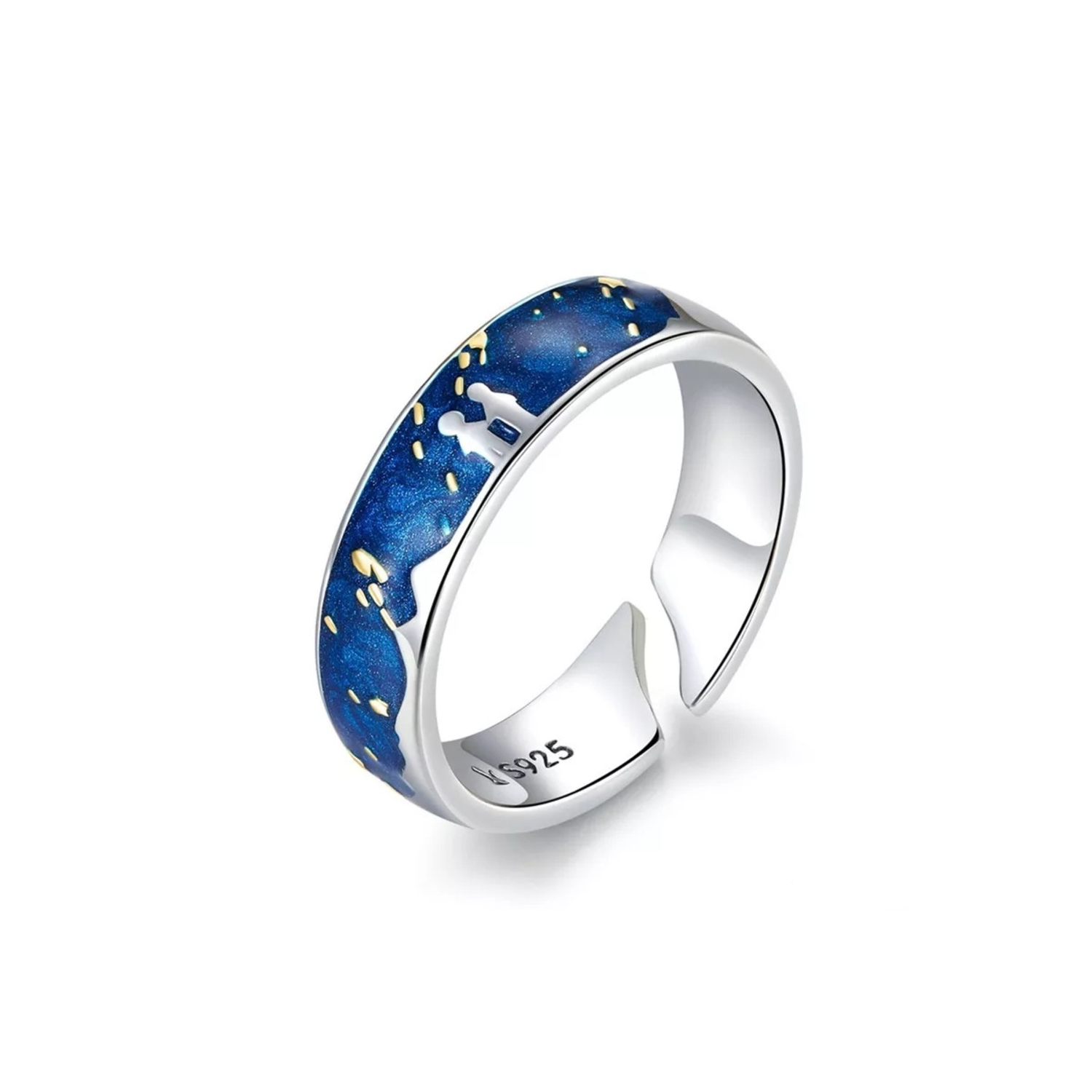 Foto 1 | Anillo Van Gogh De Plata 925 Ajustable Para Mujer - Venta Internacional.